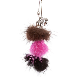 Игрушка для кошек ZooZooZoo Меховые шарики с колокольчиком / HM-45