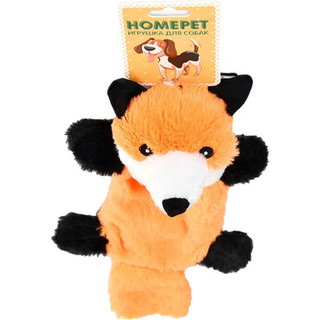 Игрушка для собак Homepet Лиса с пищалкой и шуршащим эффектом / 80569
