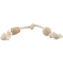 Игрушка для собак Coffee Wood Канат с кофейным бочонком и шариком / KNOTTUG/CW-S