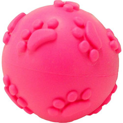 Игрушка для собак Homepet Мяч с рисунком лапки с пищалкой / 70101