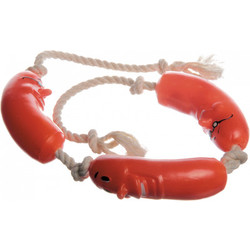 Игрушка для собак ZOONIK Сосиска на веревке / 16485