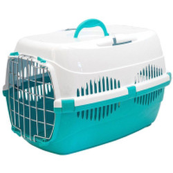 Переноска для животных ZooM Спутник-1 / 3992бирюз/бел