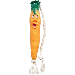 Игрушка для собак ZOONIK Морковь на веревке / 16498