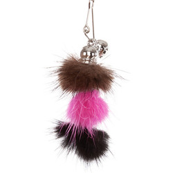 Игрушка для кошек ZooZooZoo Меховые шарики с колокольчиком / HM-45