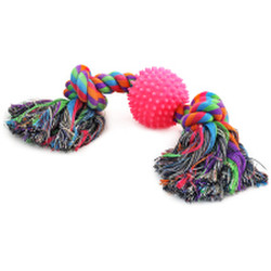Игрушка для собак Triol Веревка, 2 узла и мяч / 12111011