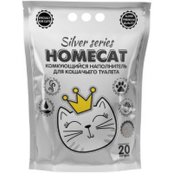 Наполнитель для туалета Homecat Silver Series Комкующийся / 80132