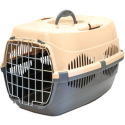 Переноска для животных ZooM Спутник-2 / 4092сер/песоч